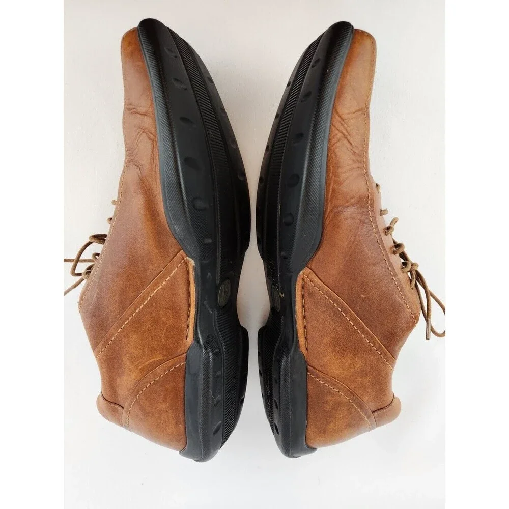 Cole Haan Men's SZ 10 Cognac‎ Oxford Grand Lace Up Casual Square Toe Dress Shoes